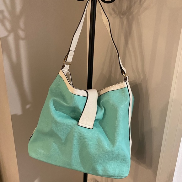 CHARMING CHARLIE TIFFANY BLUE HOBO 👛 - Picture 2 of 4